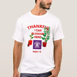 Camiseta AÑADIR LOGO Blossom Plantado Aquí Iglesia Cristian