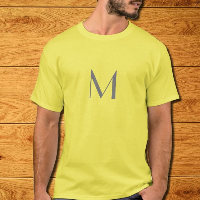 Camiseta añadir monograma - amarillo (Subido por el creador)
