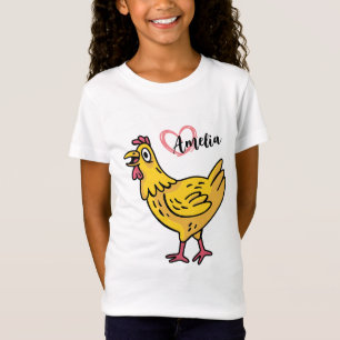 Camiseta Añadir nombre a los pollos Regalo de cumpleaños, c