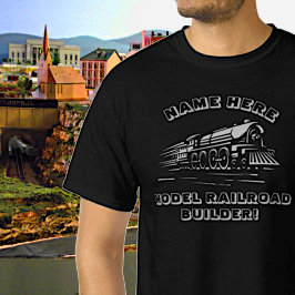 Camiseta Añadir nombre a su modelo de TEXTO Tren del constr