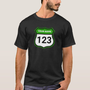 Camiseta Añadir nombre a su número Identificación de Carrer