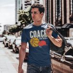 Camiseta Añadir nombre al entrenador de básquetbol personal<br><div class="desc">Si todo se trata de la vida del aro, este diseño personalizado del entrenador de baloncesto seguro que va a marcar dentro y fuera del campo. Mantén la locura en marcha todo el año con esta capucha de baloncesto llena de acción. Agregue un nombre a este diseño haciendo clic en...</div>
