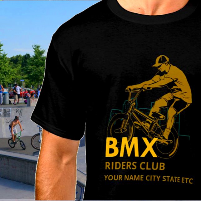 Camiseta Añadir nombre cambiar texto BMX Riders Club Ciudad (Subido por el creador)
