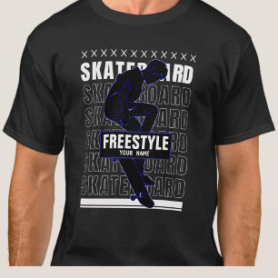 Camiseta Añadir nombre cambiar texto estilo libre patinador