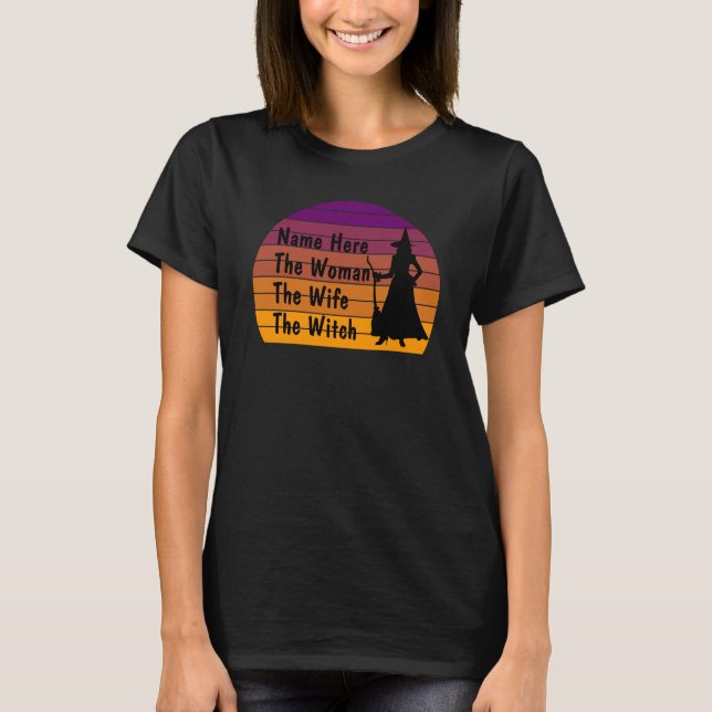 Camiseta Añadir nombre cambiar texto mujer mujer mujer muje (Anverso)
