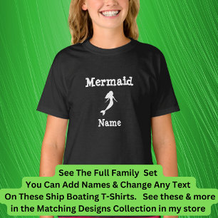 Camiseta Añadir nombre, conjunto de familia de coincidencia