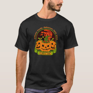 Camiseta Añadir nombre de familia año fiesta de halloween