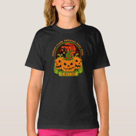 Camiseta Añadir nombre de familia año fiesta de halloween E