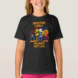 Camiseta Añadir nombre de familia Editar texto Año de fiest
