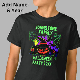 Camiseta Añadir nombre de familia Editar texto Año de fiest