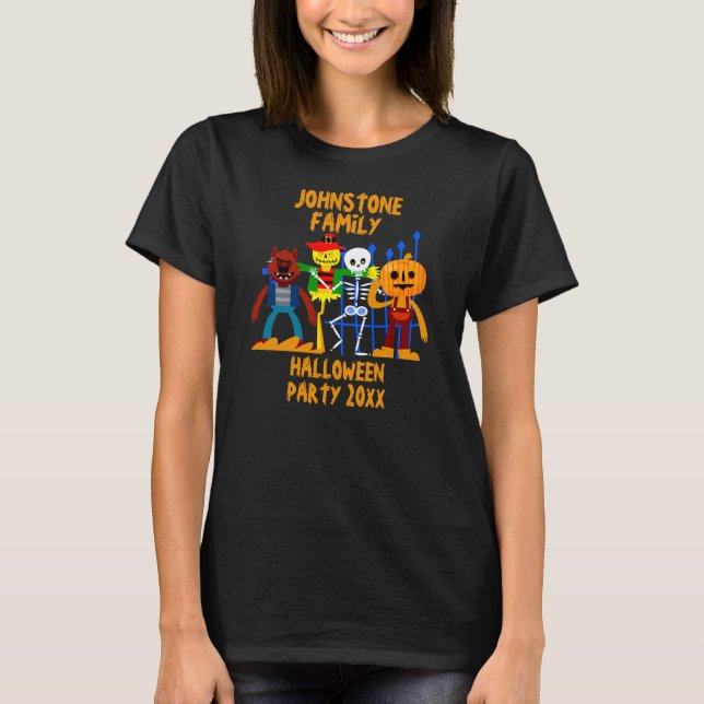 Camiseta Añadir nombre de familia Editar texto Año de fiest (Anverso)