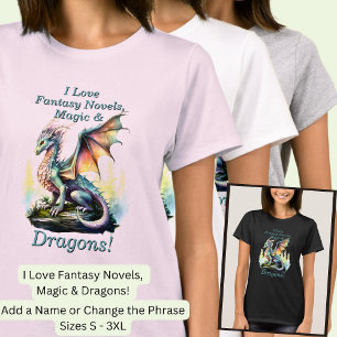 Camiseta Añadir nombre de texto, amar las novelas fantasmas