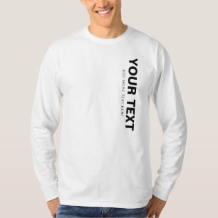 Camiseta Añadir nombre de texto Cargar foto Mens plantilla 