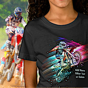 Camiseta Añadir nombre de texto (o eliminar) motociclista M