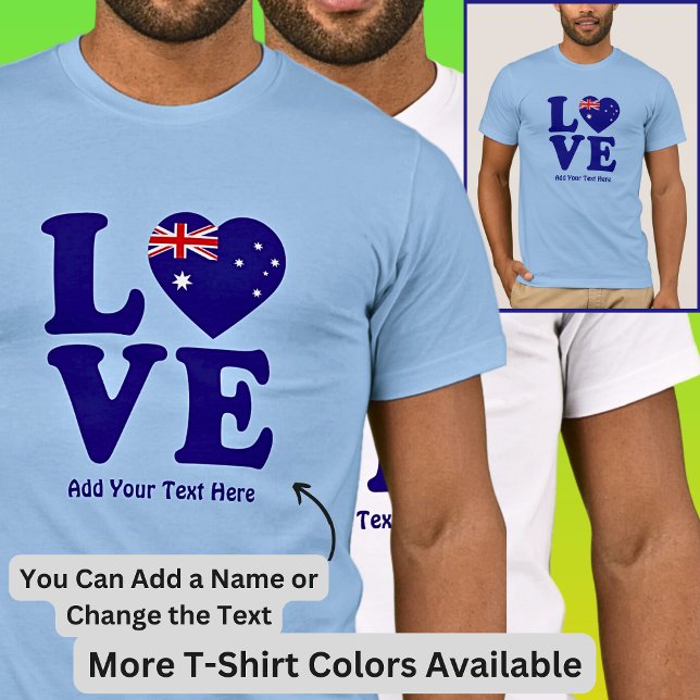 Camiseta Añadir nombre Editar texto - Bandera australiana d (Subido por el creador)
