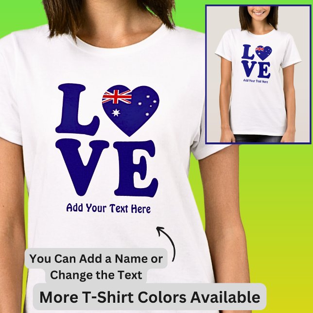 Camiseta Añadir nombre Editar texto - Bandera australiana d (Subido por el creador)