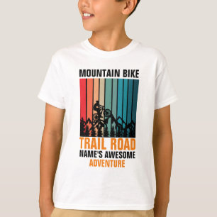 Camiseta Añadir nombre Editar texto Montaña Ruta de la bici