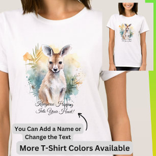 Camiseta Añadir nombre Editar texto - Pintura de acuarela c
