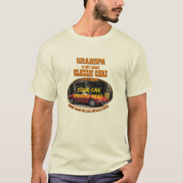 Camiseta Añadir nombre, foto de su auto, texto, auto clásic