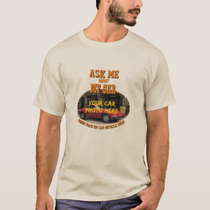 Camiseta Añadir nombre, foto de su auto, texto, preguntarme