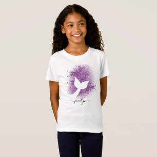Camiseta Añadir nombre personalizado a la silueta de cola d
