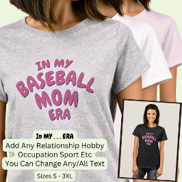 Camiseta Añadir palabra en mi Personalizado Sport MOM ERA