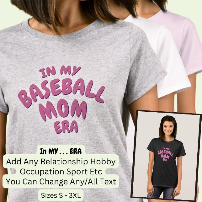Camiseta Añadir palabra en mi Personalizado Sport MOM ERA (Subido por el creador)