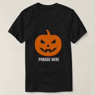 CAMISETA AÑADIR PERSONALIZABLE DE FRASE JACK O LANTERN PUMP