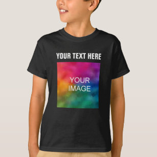 Camiseta Añadir plantilla de fotos de envío de texto Niños 
