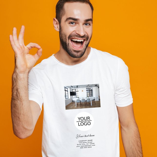 Camiseta Añadir promoción de fotos de Personalizado de logo (Subido por el creador)