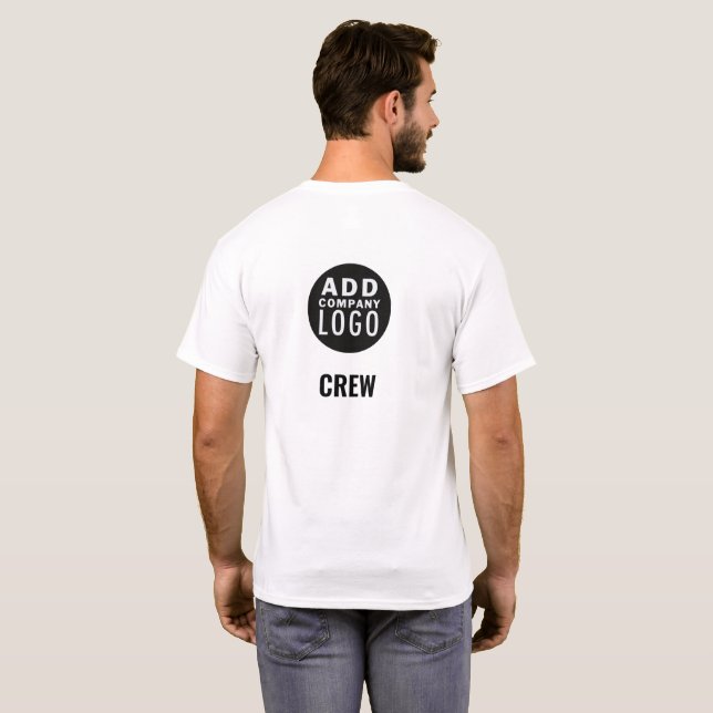 Camiseta Añadir sencillo a su propio empleado comercial con (Reverso completo)