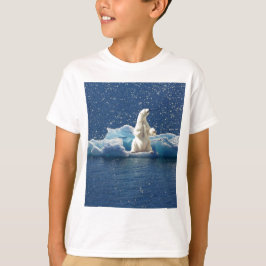 Camiseta Añadir SLOGAN para salvar el hielo polar del plane