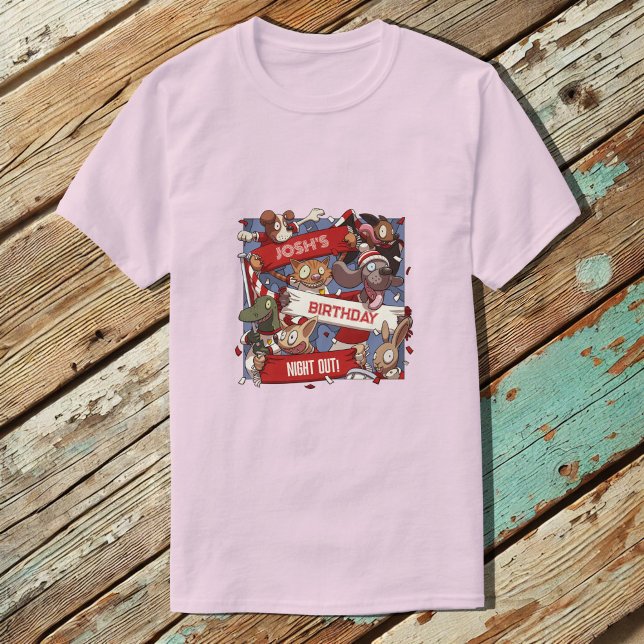 Camiseta Añadir su nombre Anoche de cumpleaños a los fans d (Subido por el creador)