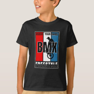Camiseta Añadir su nombre BMX Freestyle Rider