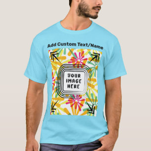 Camiseta Añadir su propia imagen fotográfica Texto de image