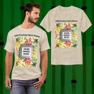 Camiseta Añadir su propia imagen fotográfica Texto de image