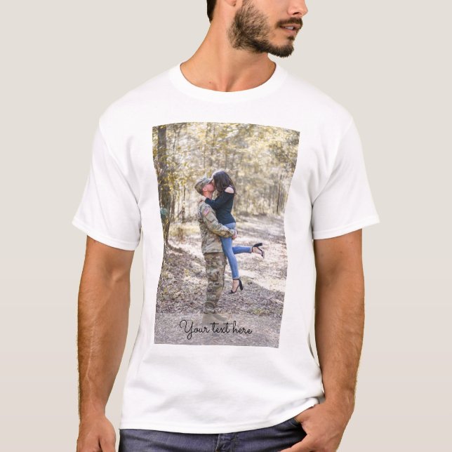 Camiseta Añadir su propio Personalizado fotográfico (Anverso)