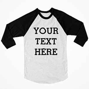 Camiseta Añadir su propio texto Personalizado aquí negro y
