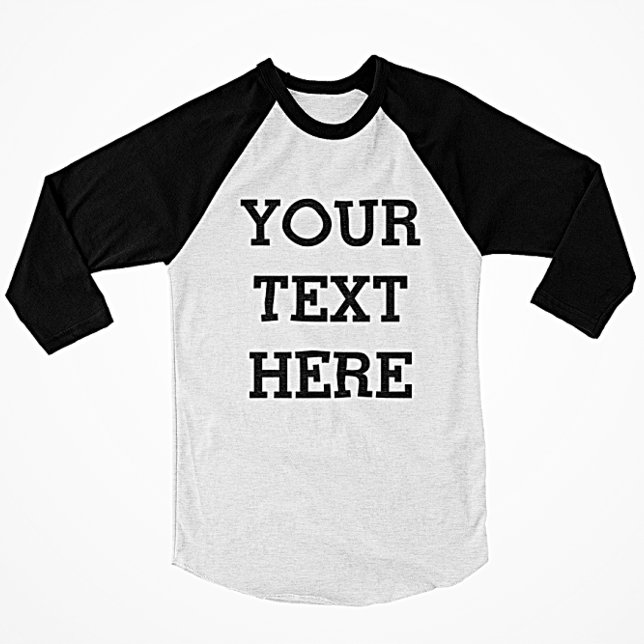 Camiseta Añadir su propio texto Personalizado aquí negro y  (Subido por el creador)