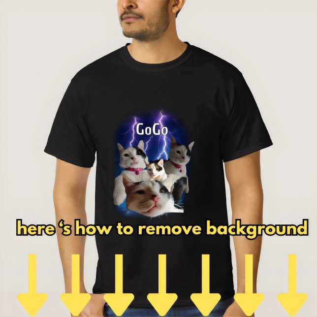 CAMISETA AÑADIR SUS ANIMALES PERSONALIZADOS CAT (Subido por el creador)