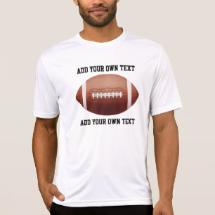 Camiseta Añadir texto a la almohada de lanzamiento de fútbo