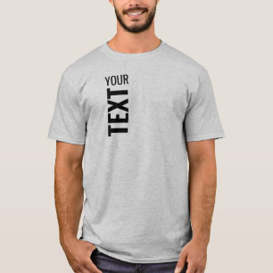 Camiseta Añadir texto aquí plantilla de moda gris básico de