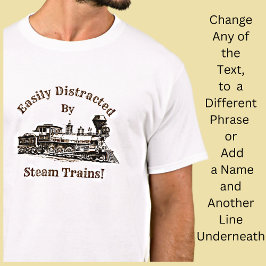 Camiseta Añadir texto de nombre - Distracción fácil por tre