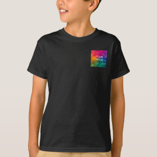 Camiseta Añadir texto fotográfico niños de doble cara niños