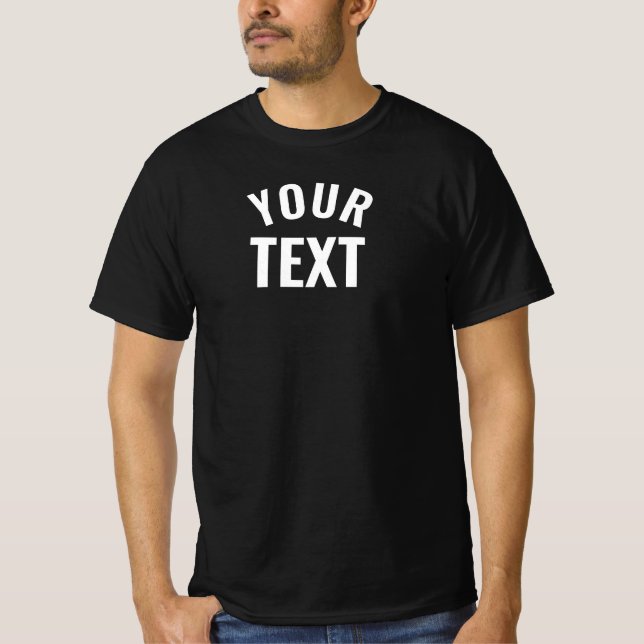 Camiseta Añadir texto moderno de plantilla elegante valor n (Anverso)