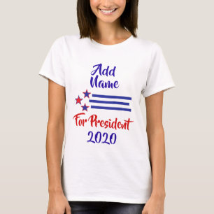 Camiseta Añadir tu humor favorito para los candidatos en la