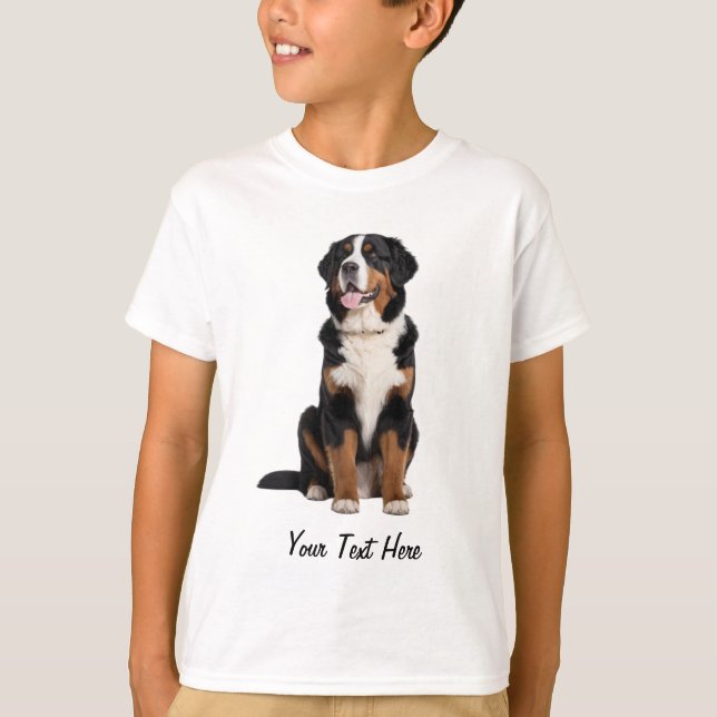 Camiseta Añadir tu Personalizado de texto Perro de montaña  (Anverso)