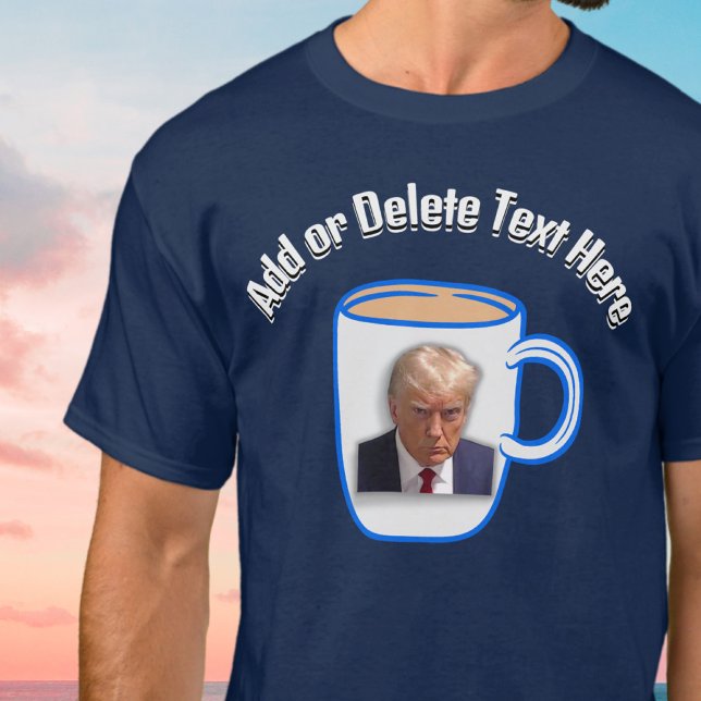 Camiseta Añadir tu texto Donald Trump Mug disparado a EE.UU (Subido por el creador)