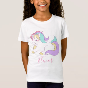 Camiseta Añadir un nombre corto unicornio