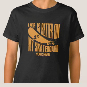 Camiseta Añadir un nombre de vida mejor en mi tablero de pa